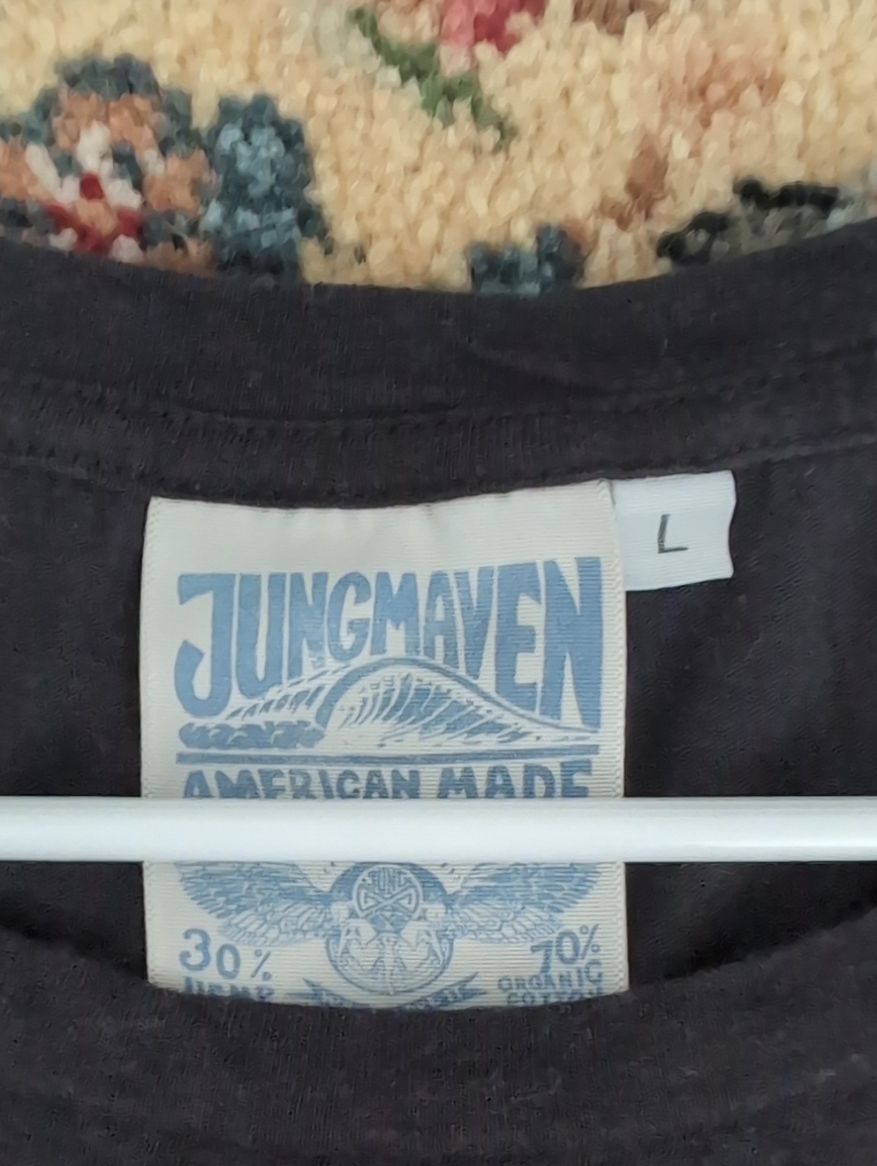 Jungmaven Black Short Sleeve Crew Tee — image 2 of 5